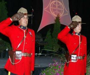 yapboz Kanada Kraliyet Atlı Polis Polis memuru